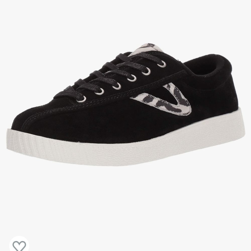 NWOT! Tretorn black and zebra print sneaker, size 9